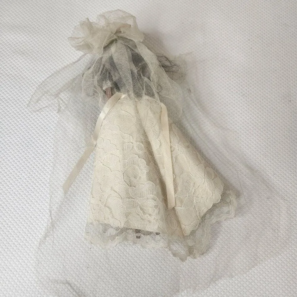 Vintage 80s AA African American Bride Doll Fashion Barbie Clone